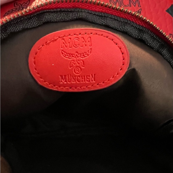 MCM Vibrant Red Sling Bag - Picture 11 of 12